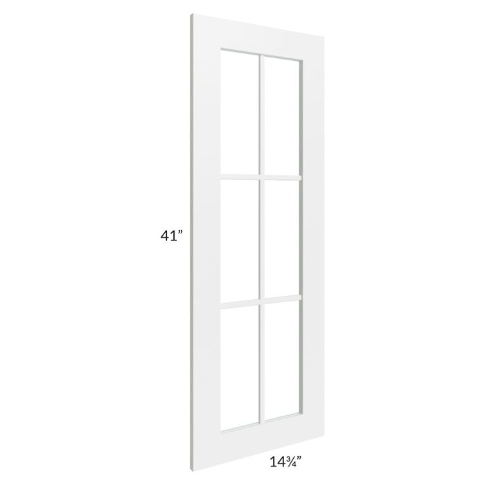 Stratton White Shaker 15x42 Mullion Door (cabinet not included)
