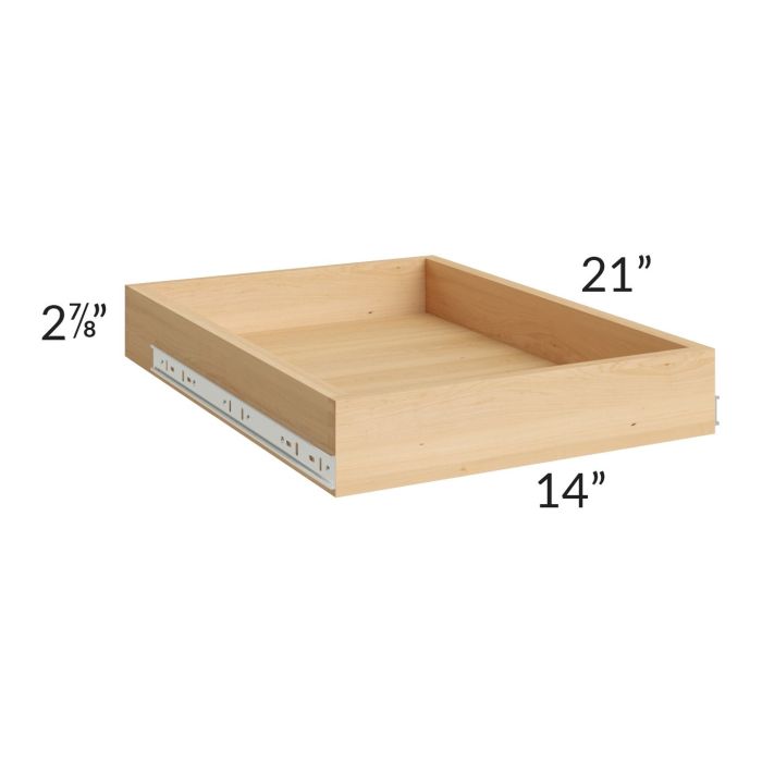 Alpine White Shaker 18" Roll Out Tray with a Dovetailed Drawer Box