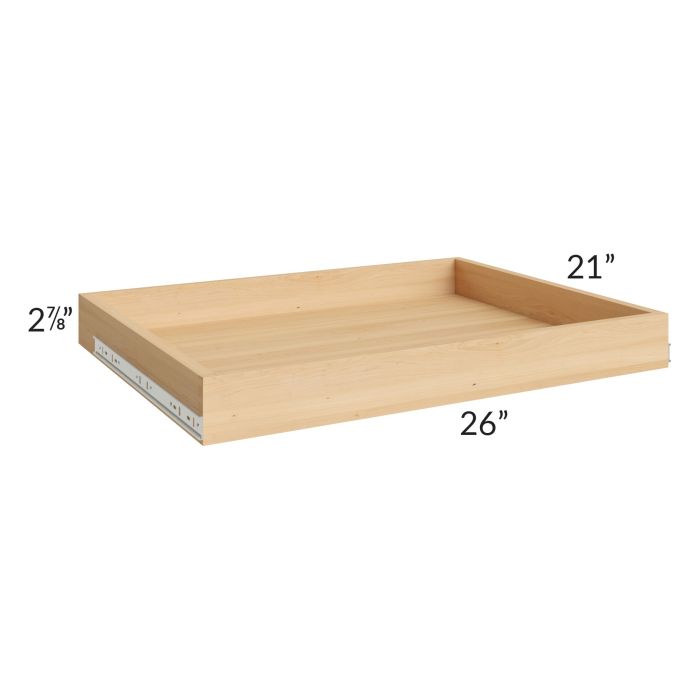 Providence Slate Grey 30" Roll Out Tray with a Dovetailed Drawer Box
