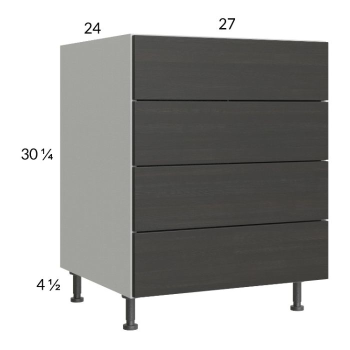 Euro Cafe 27" 4-Drawer Base Cabinet