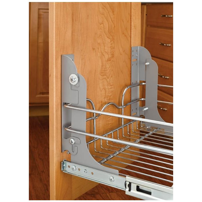 Two-Tier Chrome Cookware Organizer (Rev-A-Shelf)