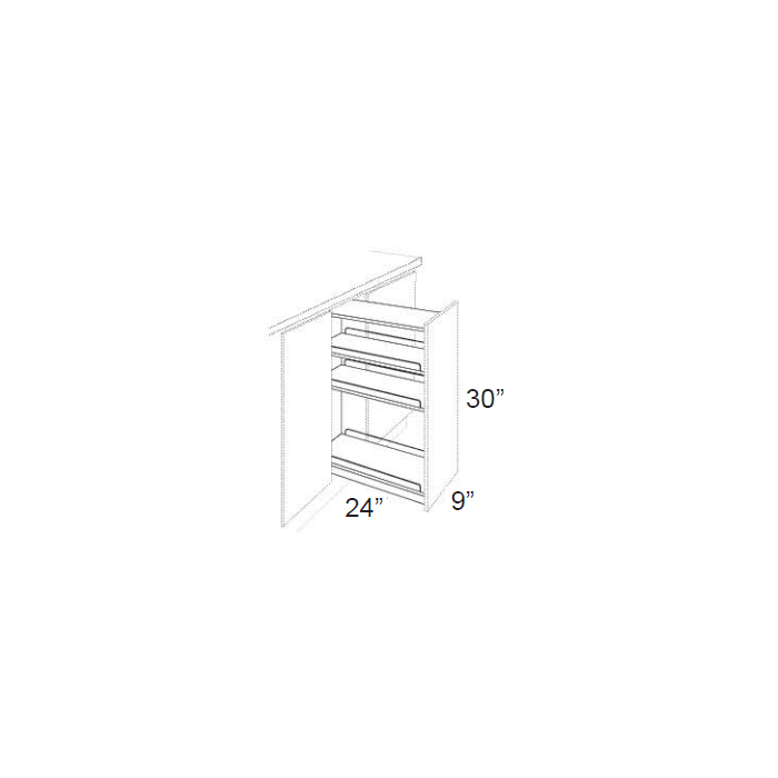 Tuscan 9" Spice Pullout Cabinet 