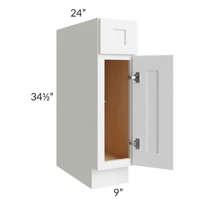 Alpine White Shaker 09" Base Cabinet