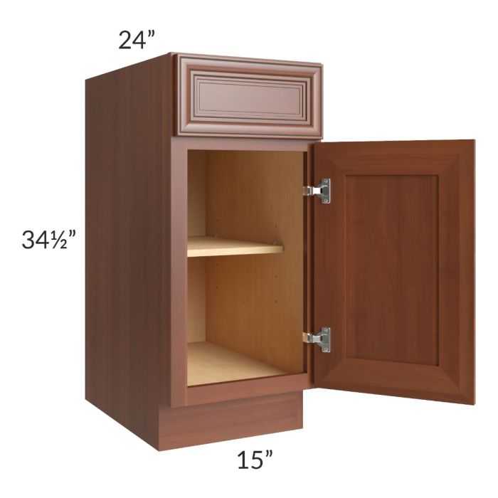 Phoenix Caramel Glaze 15" Base Cabinet