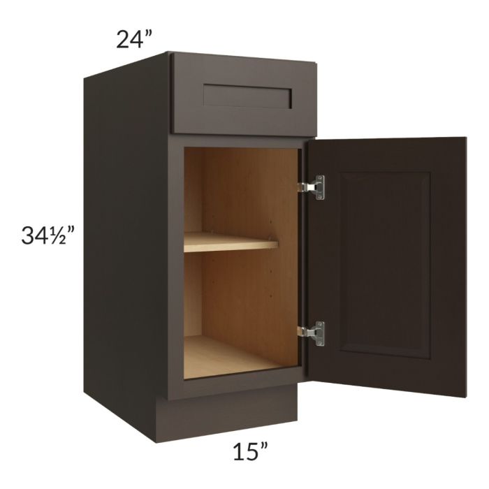 Southport Espresso Shaker 15" Base Cabinet