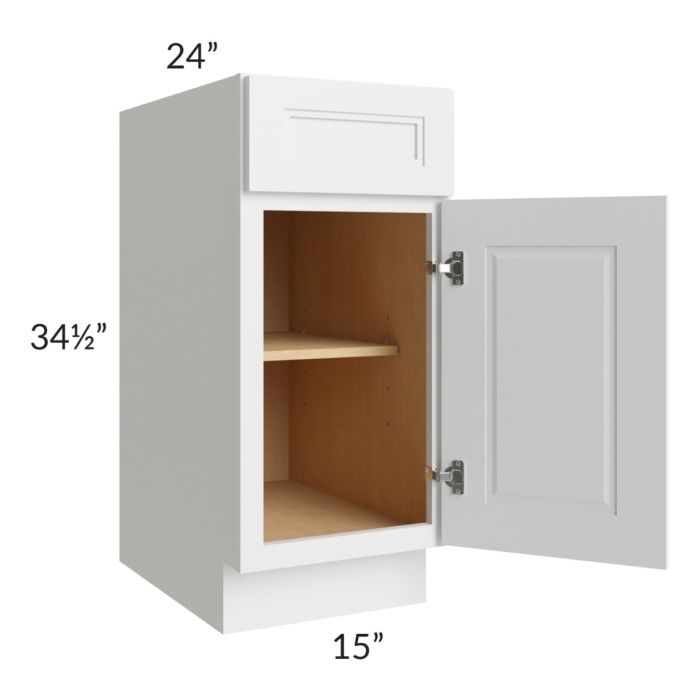 Charlotte White 15" Base Cabinet