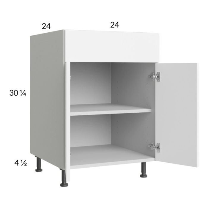 Euro Gloss White 24" Base Cabinet