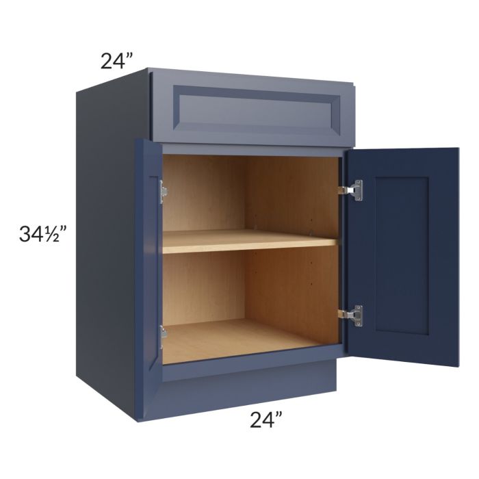 Bayville Blue 24" Full Height Door Base Cabinet