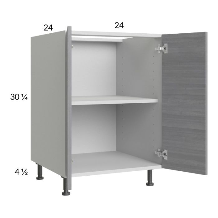 Euro Grey 24" Full Height Door Base Cabinet
