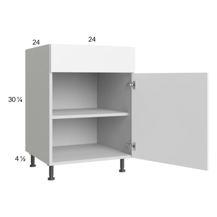 Euro Gloss White 24" Base Cabinet with 1 door