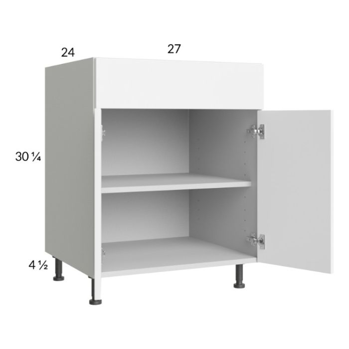 Euro Gloss White 27" Base Cabinet