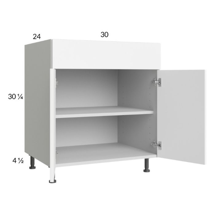 Euro Gloss White 30" Base Cabinet