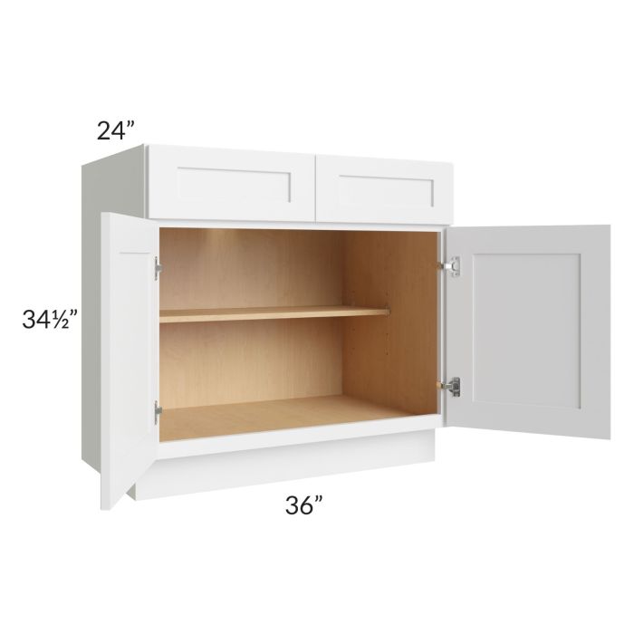 Stratton White Shaker 36" Base Cabinet
