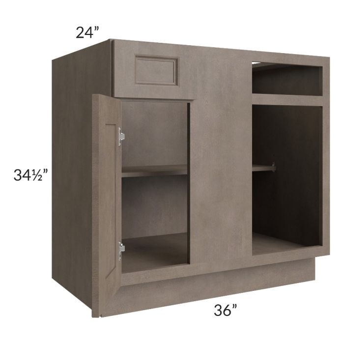 Providence Natural Grey 39"-42" Blind Base Corner Cabinet