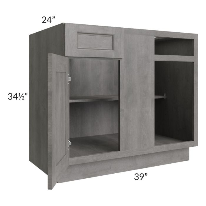 Providence Slate Grey 42"-45" Blind Base Corner Cabinet 