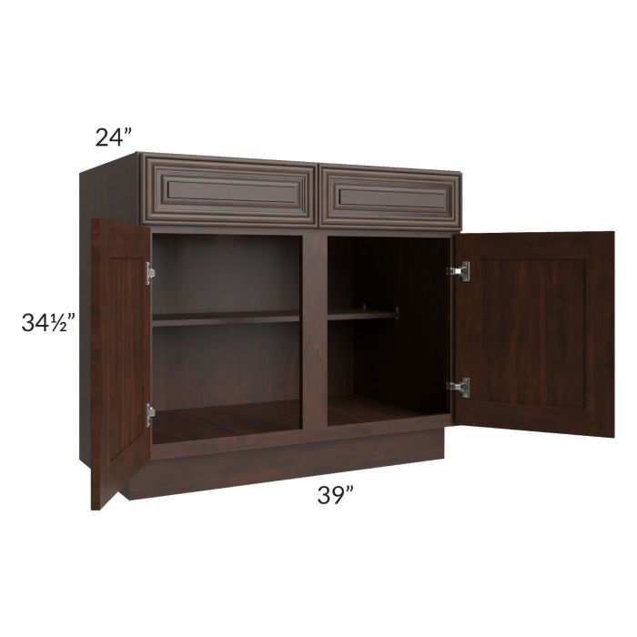 Biscotti Caf?? Glazed 39" Base Cabinet