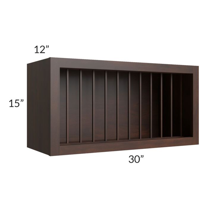 Biscotti Caf?? Glazed 30x15 Plate Rack