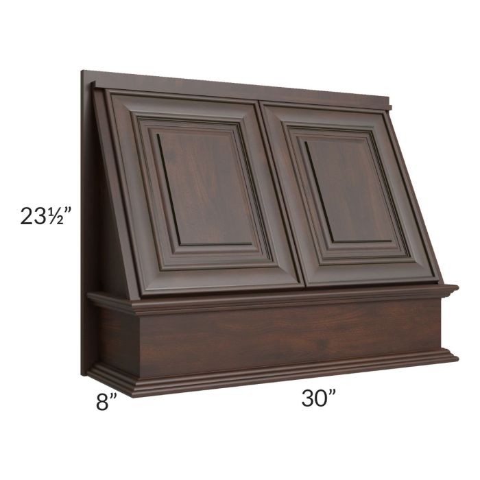 Biscotti Caf?? Glazed 30" Range Hood Front