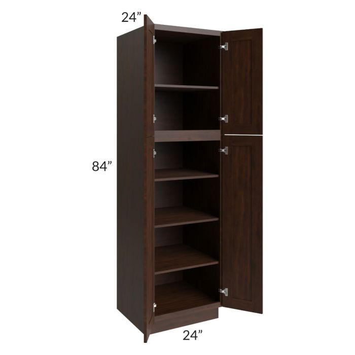 Biscotti Caf?? Glazed 24x84 Utility Cabinet