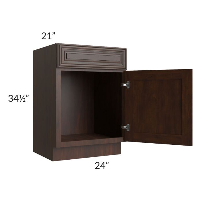 Biscotti Caf?? Glazed 24" Vanity Sink Base Cabinet