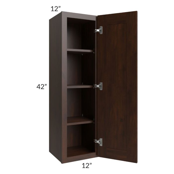 Biscotti Caf?? Glazed 12x42 Wall Cabinet