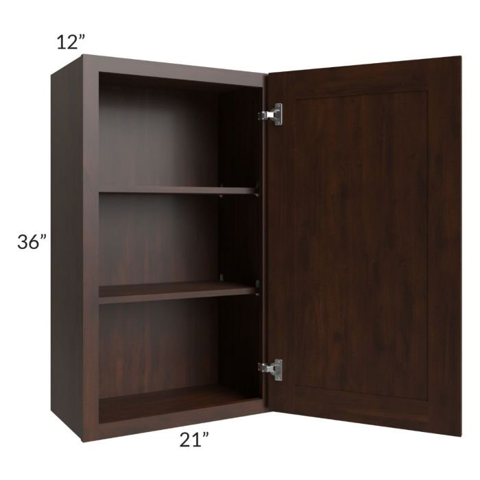 Biscotti Caf?? Glazed 21 x36 Wall Cabinet