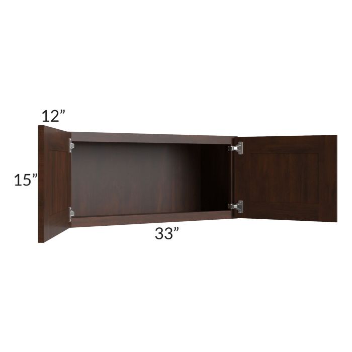 Biscotti Caf?? Glazed 33x15 Wall Cabinet