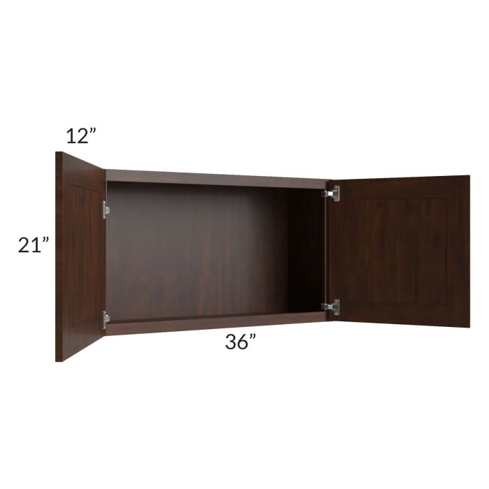 Biscotti Caf?? Glazed 36x21 Wall Cabinet