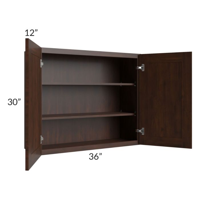 Biscotti Caf?? Glazed 36x30 Wall Cabinet