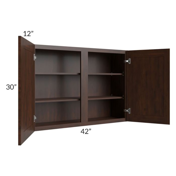 Biscotti Caf?? Glazed 42x30 Wall Cabinet