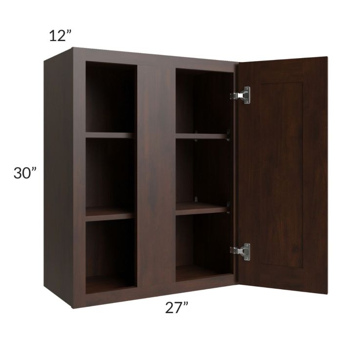 Biscotti Caf?? Glazed 27x30 Blind Corner Wall Cabinet