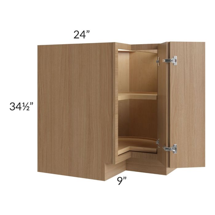 Township Rift Oak 33" Lazy Susan Base Cabinet