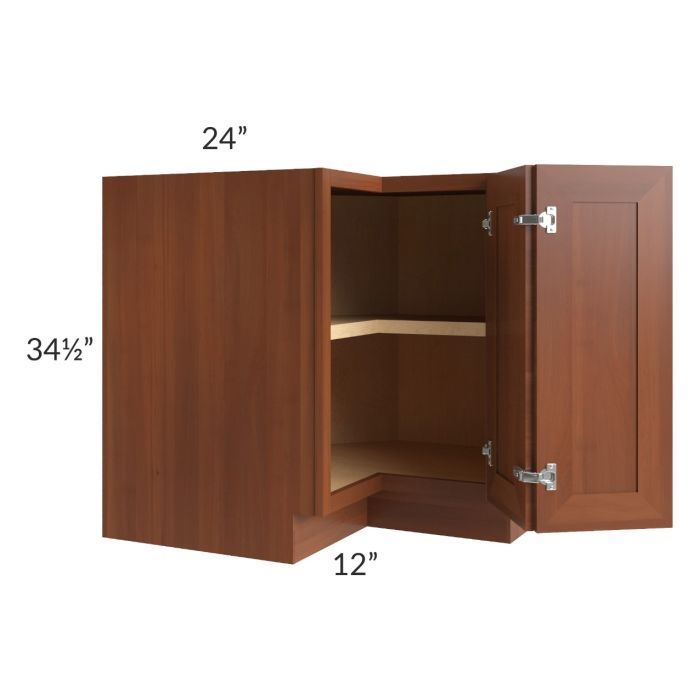 Phoenix Caramel Glaze 36" Corner Base Cabinet (Trays sold separately for a Lazy Susan application)