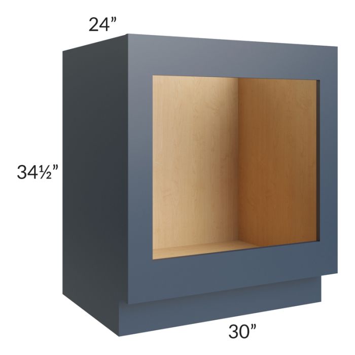 Midtown Blue Shaker 30" Base Oven Cabinet