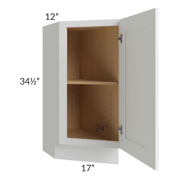 Alpine White Shaker 12" Base Transitional Cabinet (Left) 