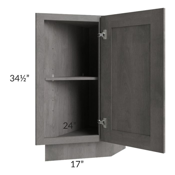 Providence Slate Grey 12" Base Transitional Cabinet (Right)