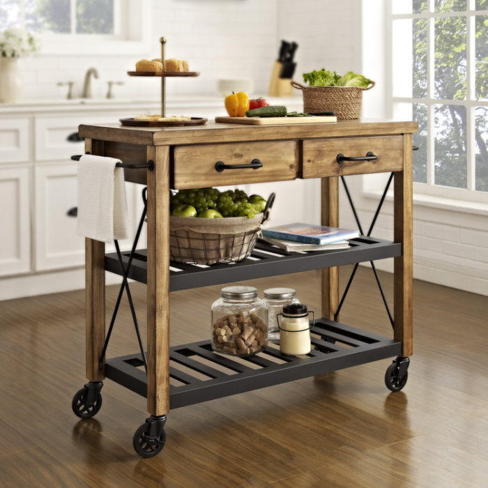 Roots Rack Industrial Kitchen Cart