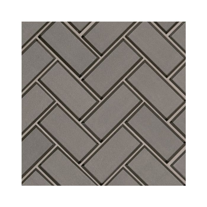 Champagne Bevel Herringbone 8mm Mosaic Tile