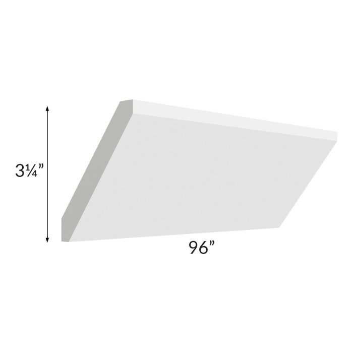 Brighton White Shaker 96" Angled Crown Molding