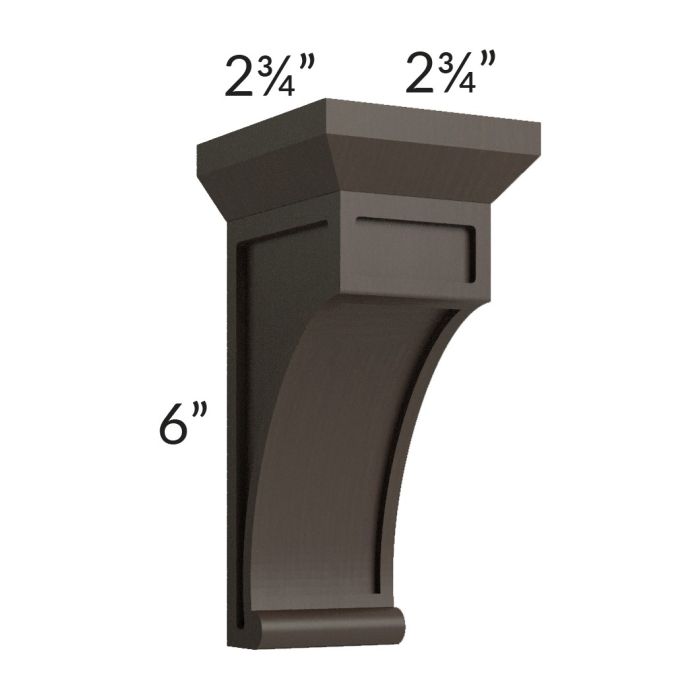 Southport Espresso Shaker Small Decorative Corbel