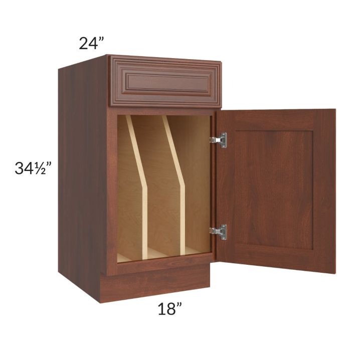 Cambridge Saddle Glaze 18" Tray Divider Base Cabinet