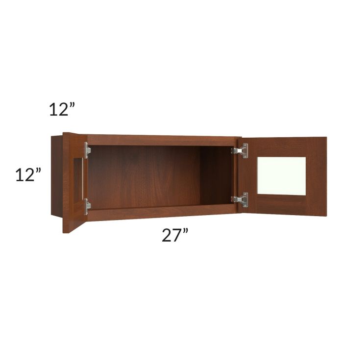 Cambridge Saddle Glaze 27x12 Decorative Wall Cabinet