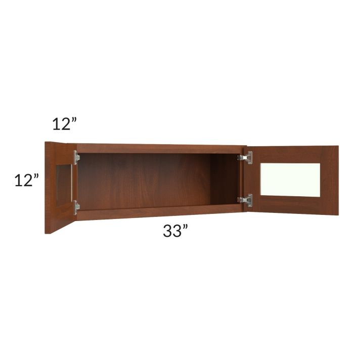 Cambridge Saddle Glaze 33x12 Decorative Wall Cabinet