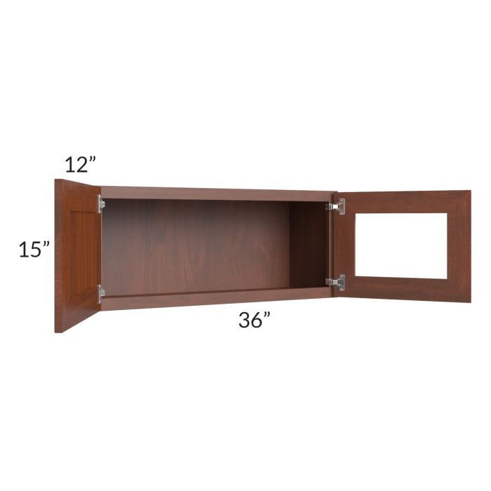 Cambridge Saddle Glaze 36x15 Decorative Wall Cabinet
