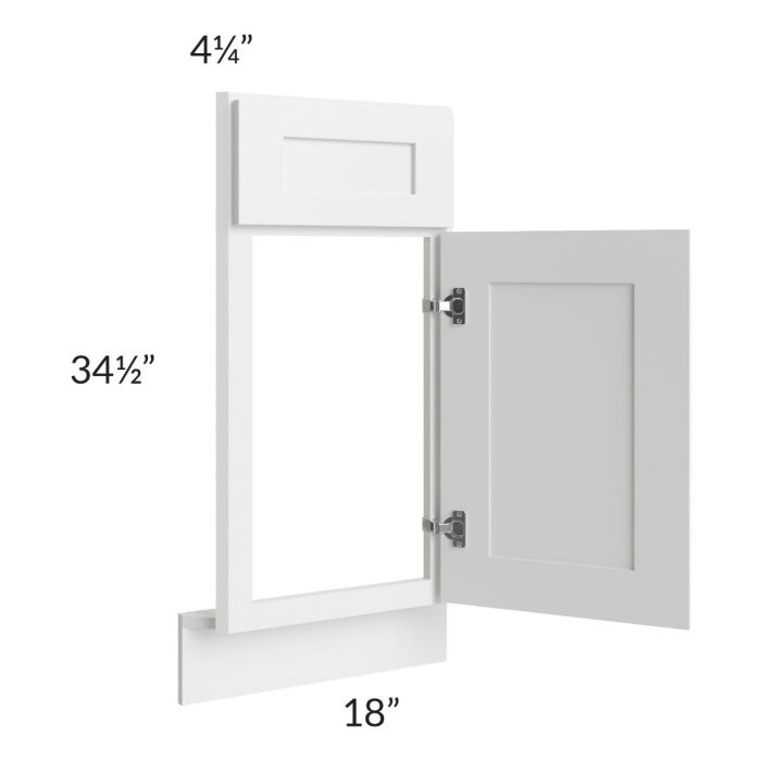 Stratton White Shaker 36" Corner Sink Front