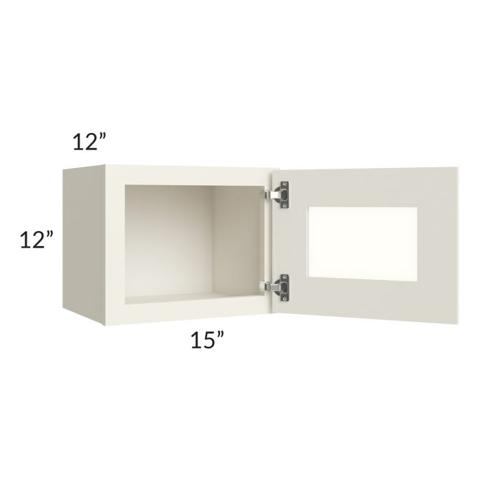 Cambridge Antique White Glaze 15x12 Decorative Wall Cabinet