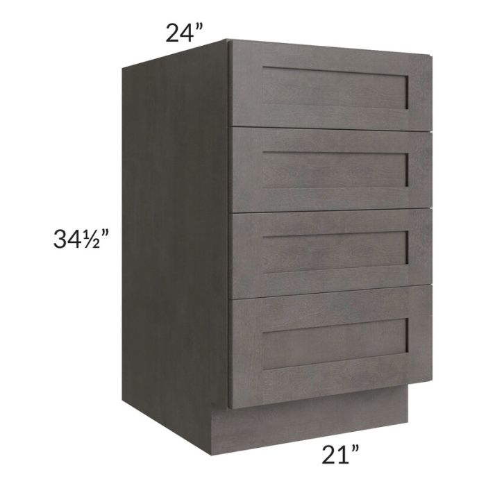 21" 4-Drawer Base Cabinet