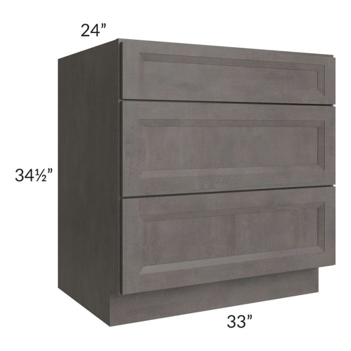 Salem Cobblestone 33" Drawer Base Cabinet