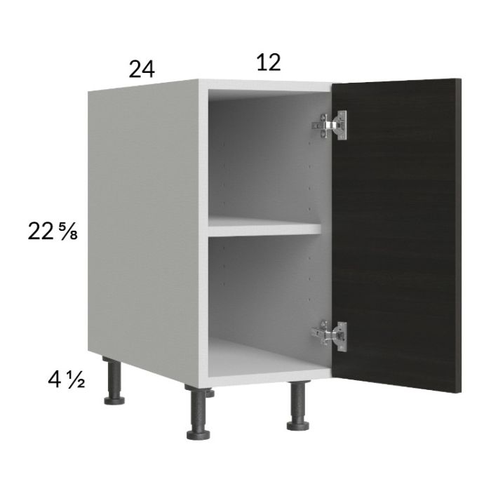 Euro Cafe 12" Full Height Door Desk Base Cabinet