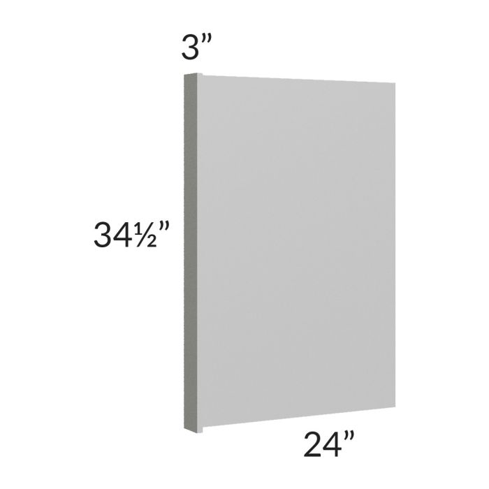 Charlotte Grey Appliance End Panel with a 3" Return